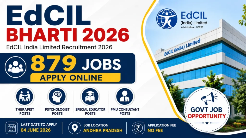 EdCIL India recruitment 2026 announcement