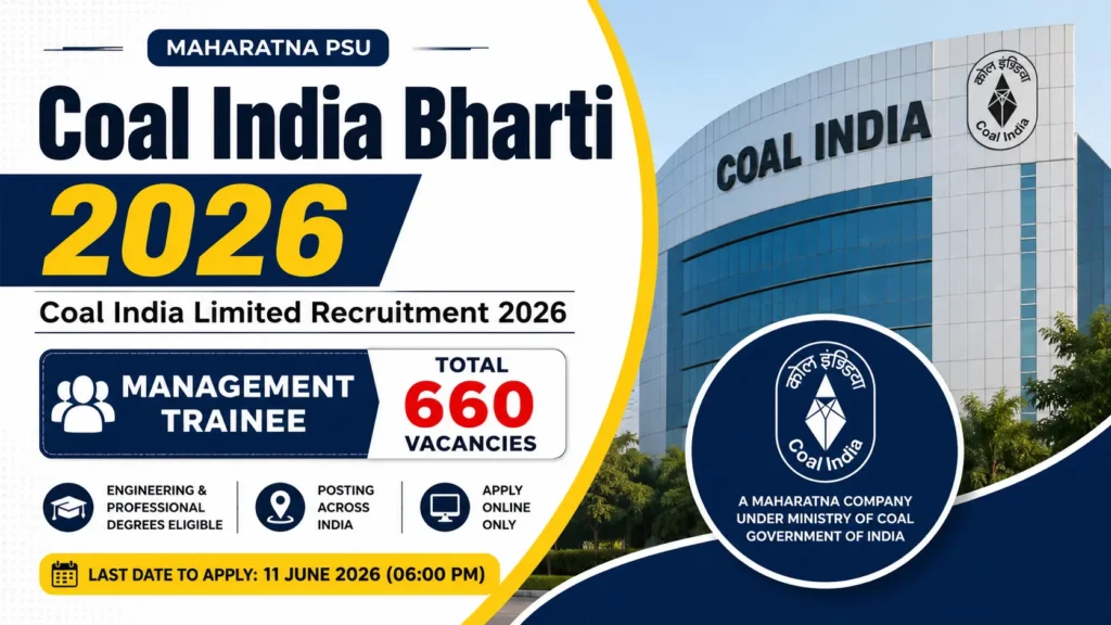 Coal India recruitment 2026 announcement