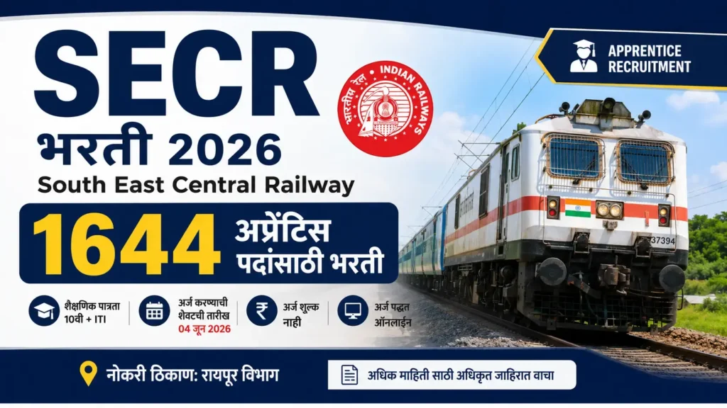Indian Railways recruitment poster 2026