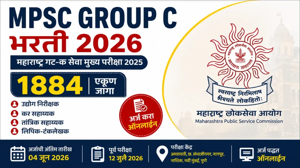 MPSC Group C recruitment poster 2026