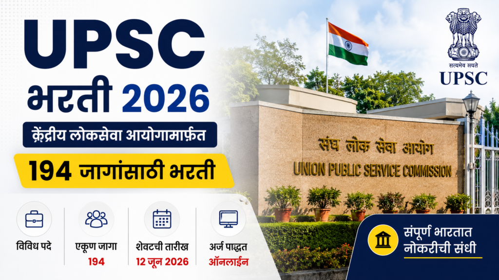UPSC recruitment 2026 announcement