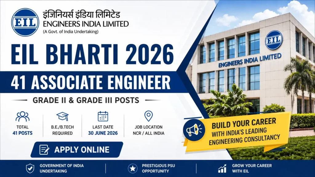 EIL Bharti 2026 Associate Engineer Recruitment Notification