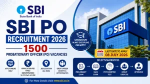 SBI PO Recruitment 2026 Notification for 1500 Probationary Officer Vacancies